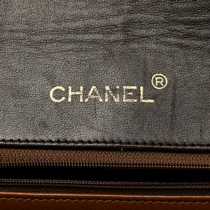 Chanel Lambskin Quilted Round Flap Brown 5 of 10