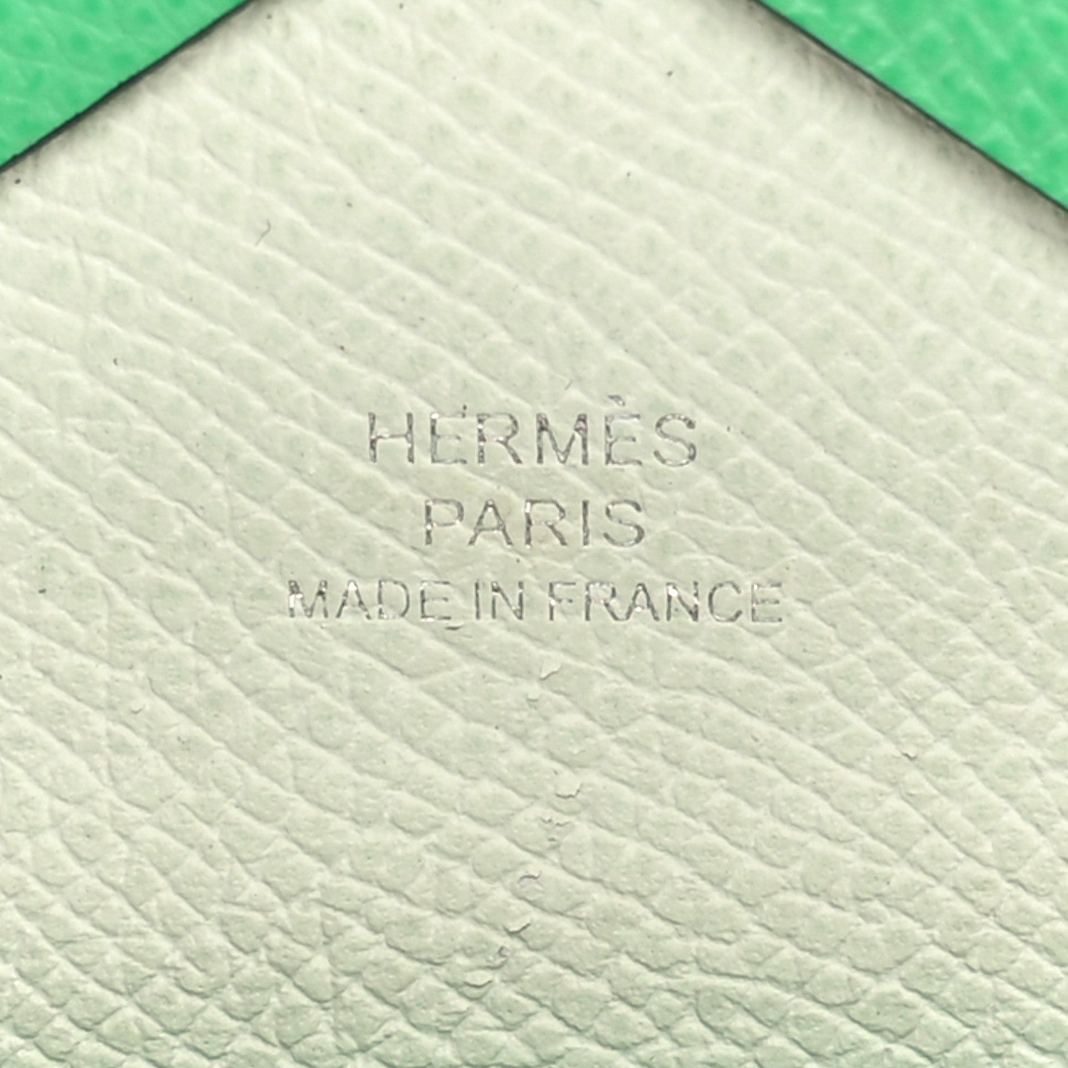 Hermes Epsom Verso Calvi Duo Card Case Vert Comics Vert Fizz 6 of 8