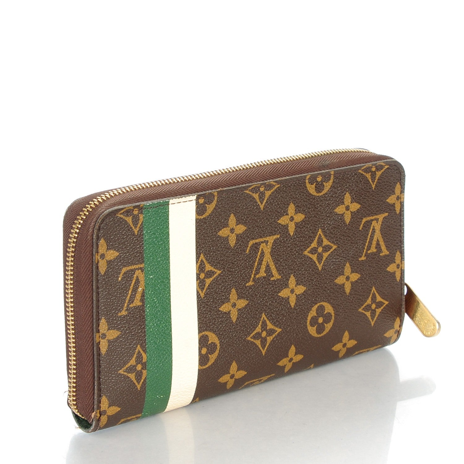 Louis Vuitton Monogram Groom Zippy Organizer Wallet Green 3 of 7