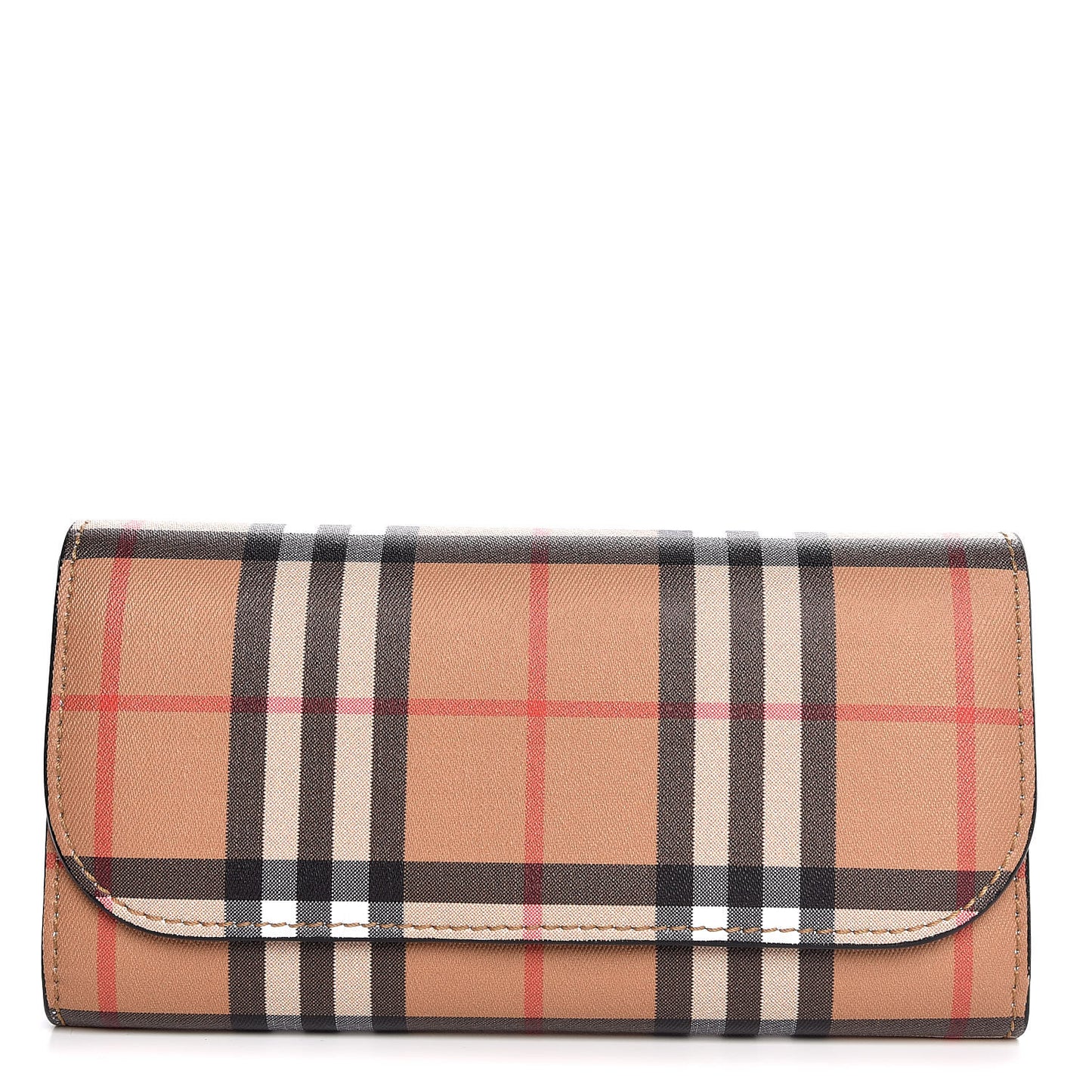 Vintage Check Continental Wallet Black