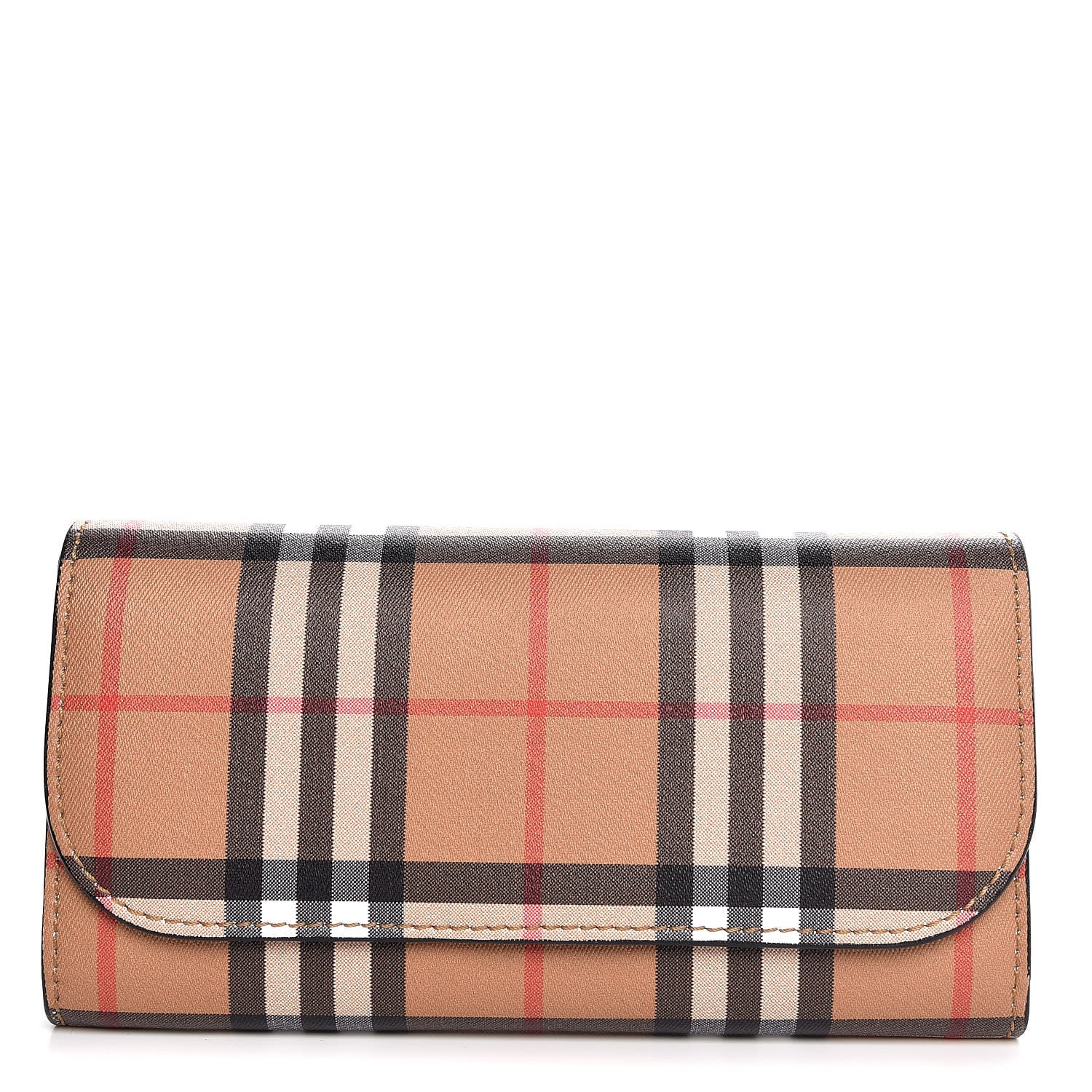 Burberry Vintage Check Continental Wallet Black 1 of 8