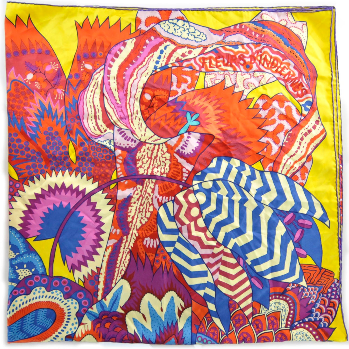 Silk Fleurs d Indiennes Shawl GM 140