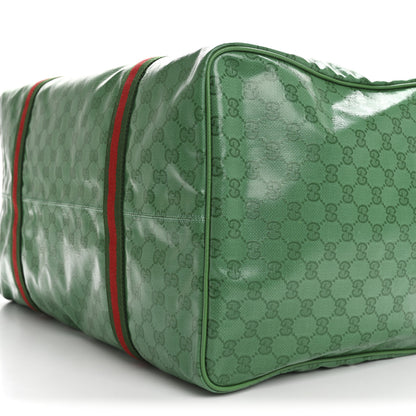 Gucci Crystal Monogram Web Medium Duffle Bag Green 9 of 9