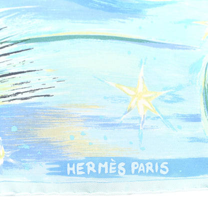 Hermes Silk Feux Du Ciel Pocket Square 2 of 3