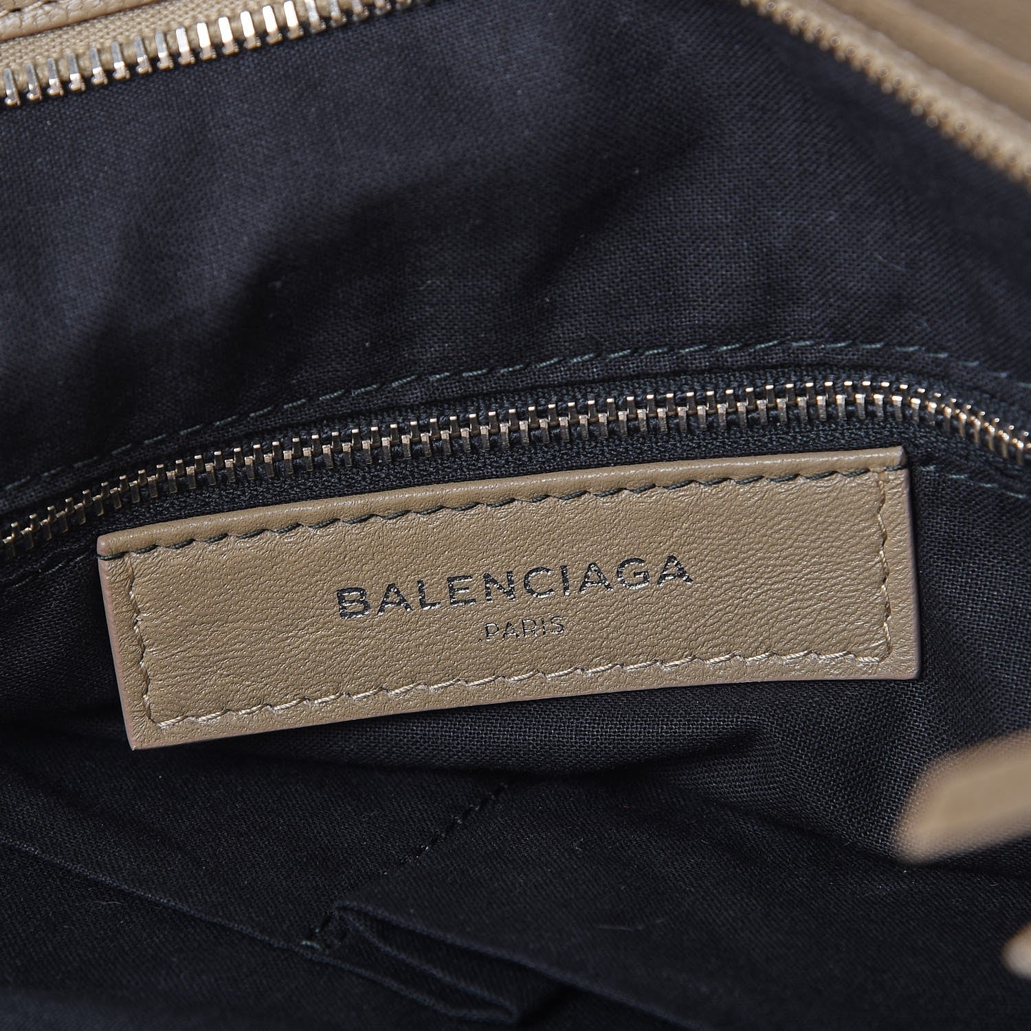 Balenciaga Chevre Silver Metallic Edge Hardware Velo Beige Latte 6 of 7