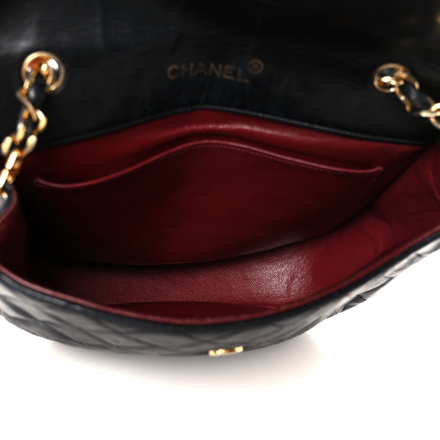 Chanel Lambskin Quilted Half Moon Flap Black 5 of 11