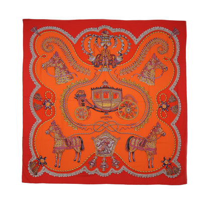 Hermes Cashmere Silk Paperoles Shawl 140 3 of 6