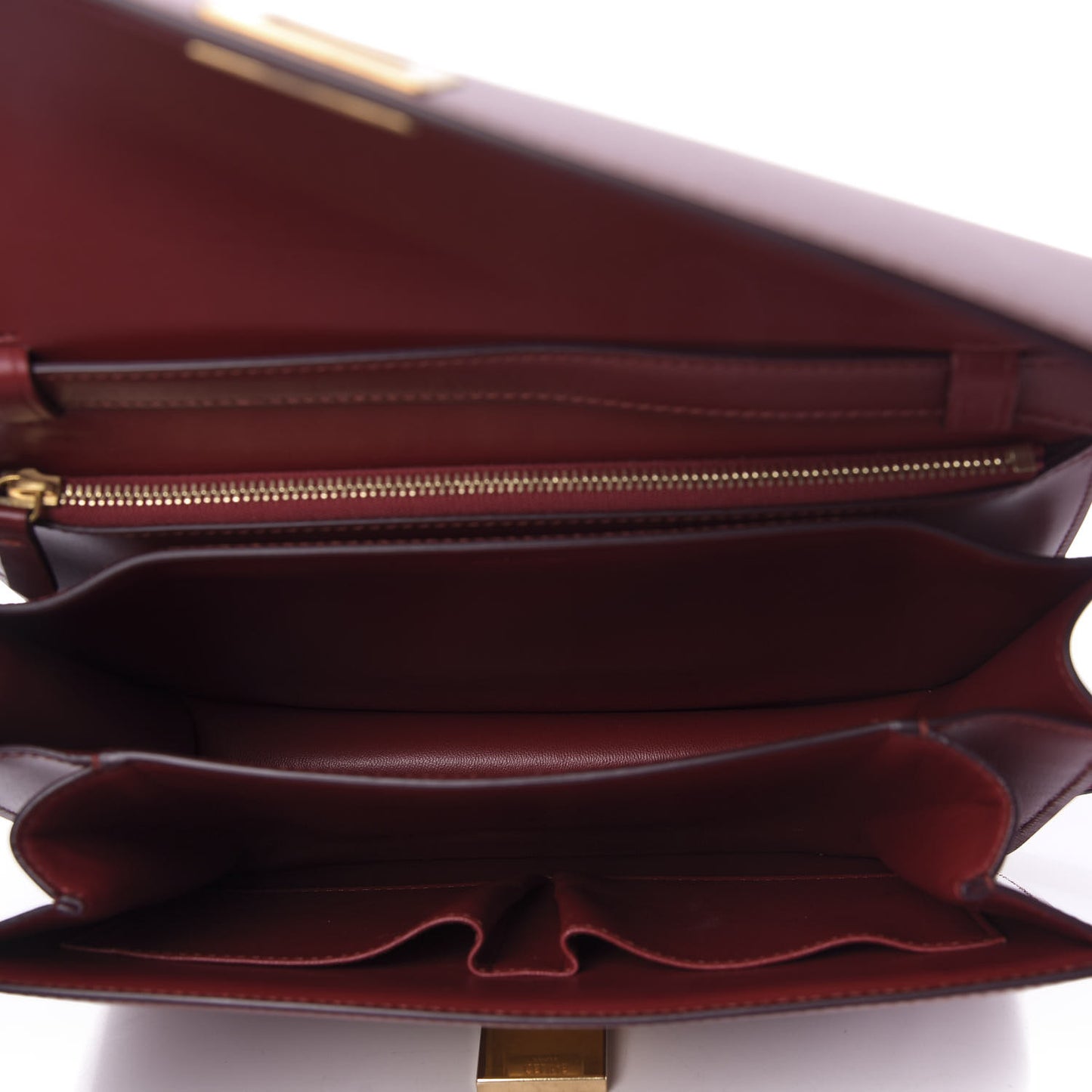 Box Calfskin Medium Classic Box Flap Bag Red