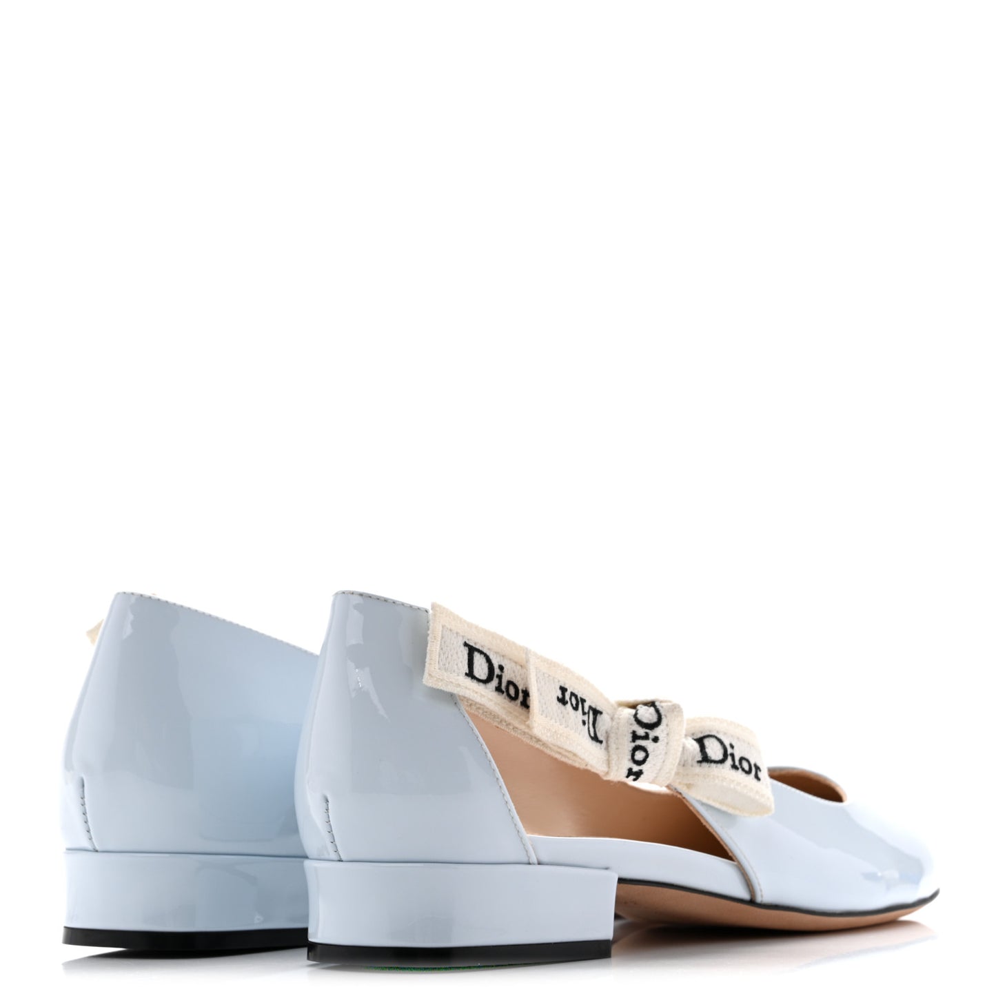 Patent Calfskin J'Adior 20mm Pumps 37.5 Ice Lagoon
