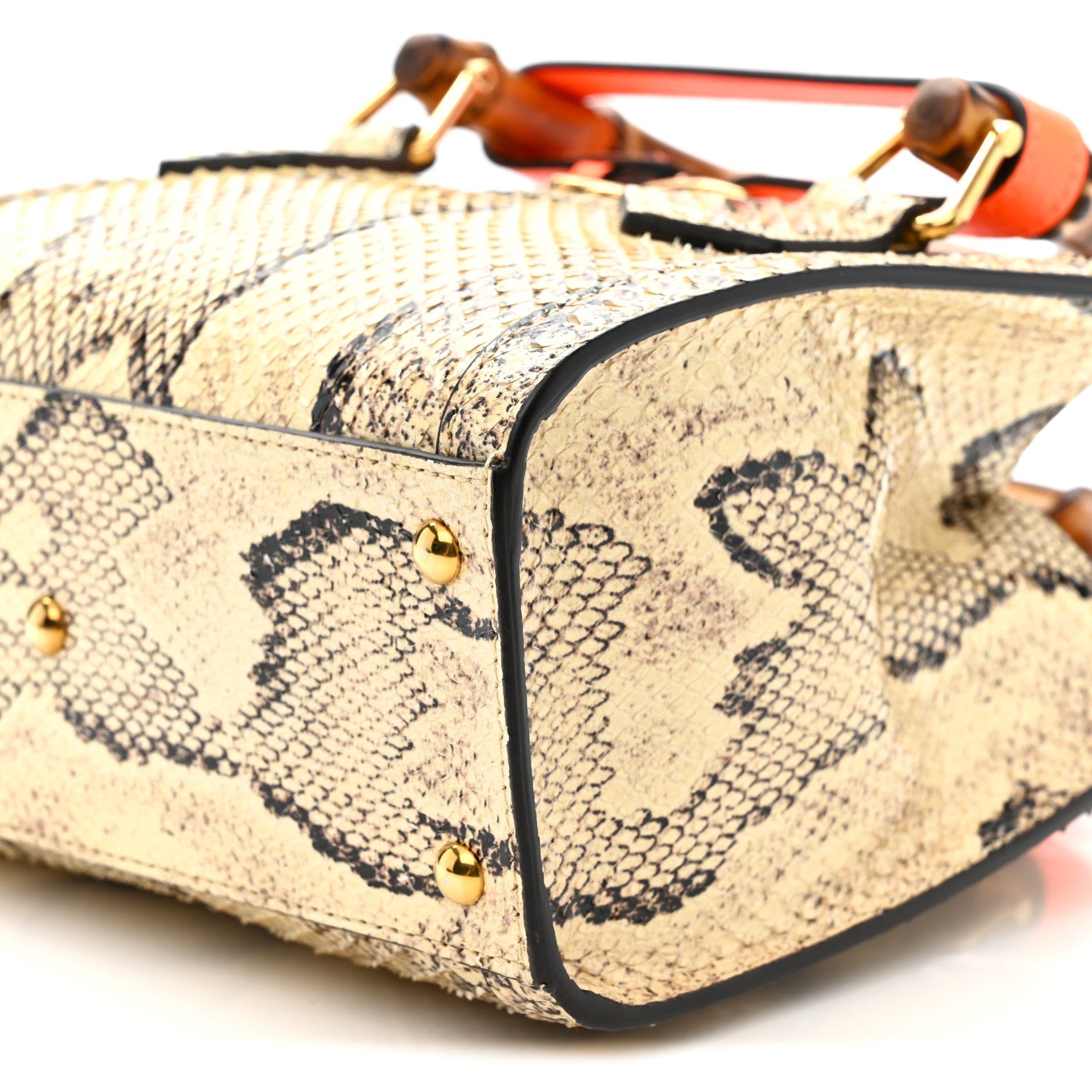 Gucci Snakeskin Mini Diana Tote Bag Beige 10 of 12
