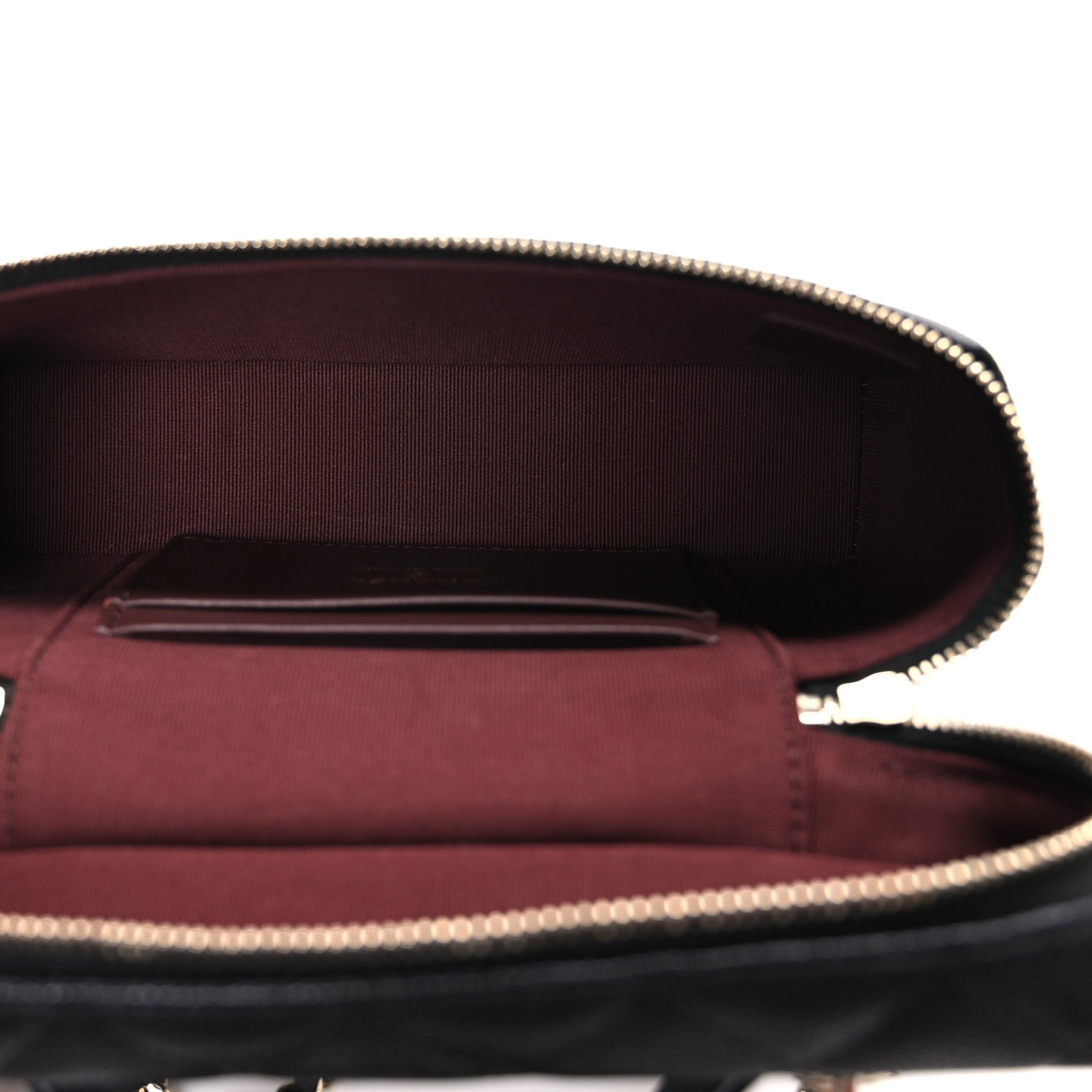 Chanel Caviar Quilted Top Handle Slim Vanity With Chain Black 5 of 11