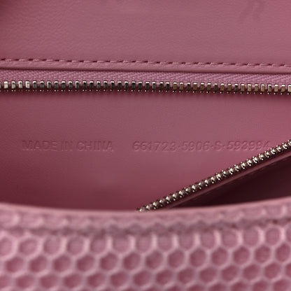 Balenciaga Faux Calfskin Fabric Small Sneakerhead Top Handle Bag Pink 7 of 14