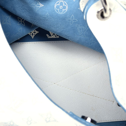 Louis Vuitton Mahina Carmel Hobo Snow 5 of 11