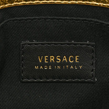 Versace Metallic Nappa Barocco Quilted Vanitas Chain Crossbody Bag Gold 6 of 9