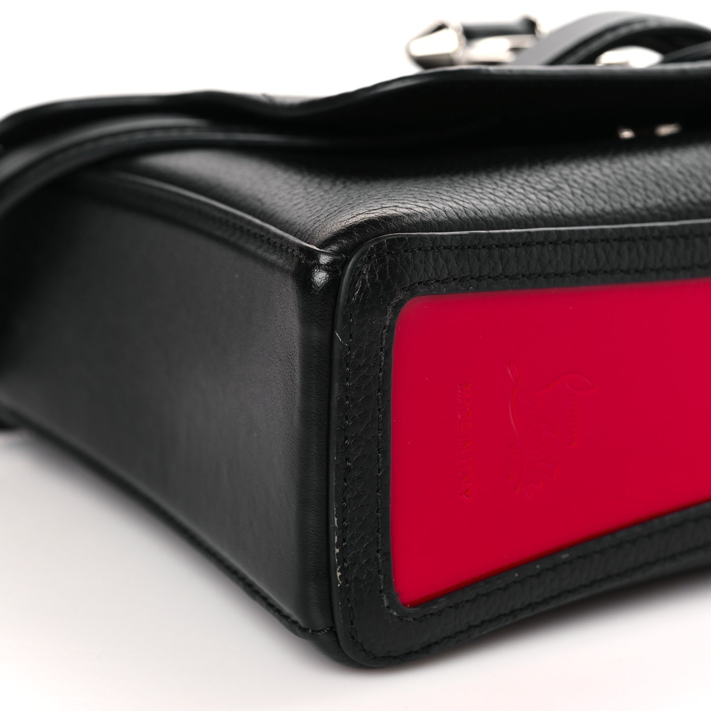 Pebbled Calfskin Small Rubylou Shoulder Bag Black