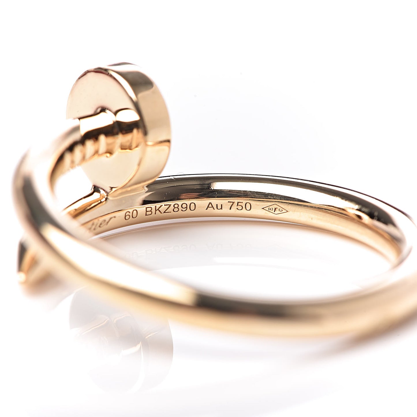 18K Yellow Gold Juste Un Clou Ring 60 9