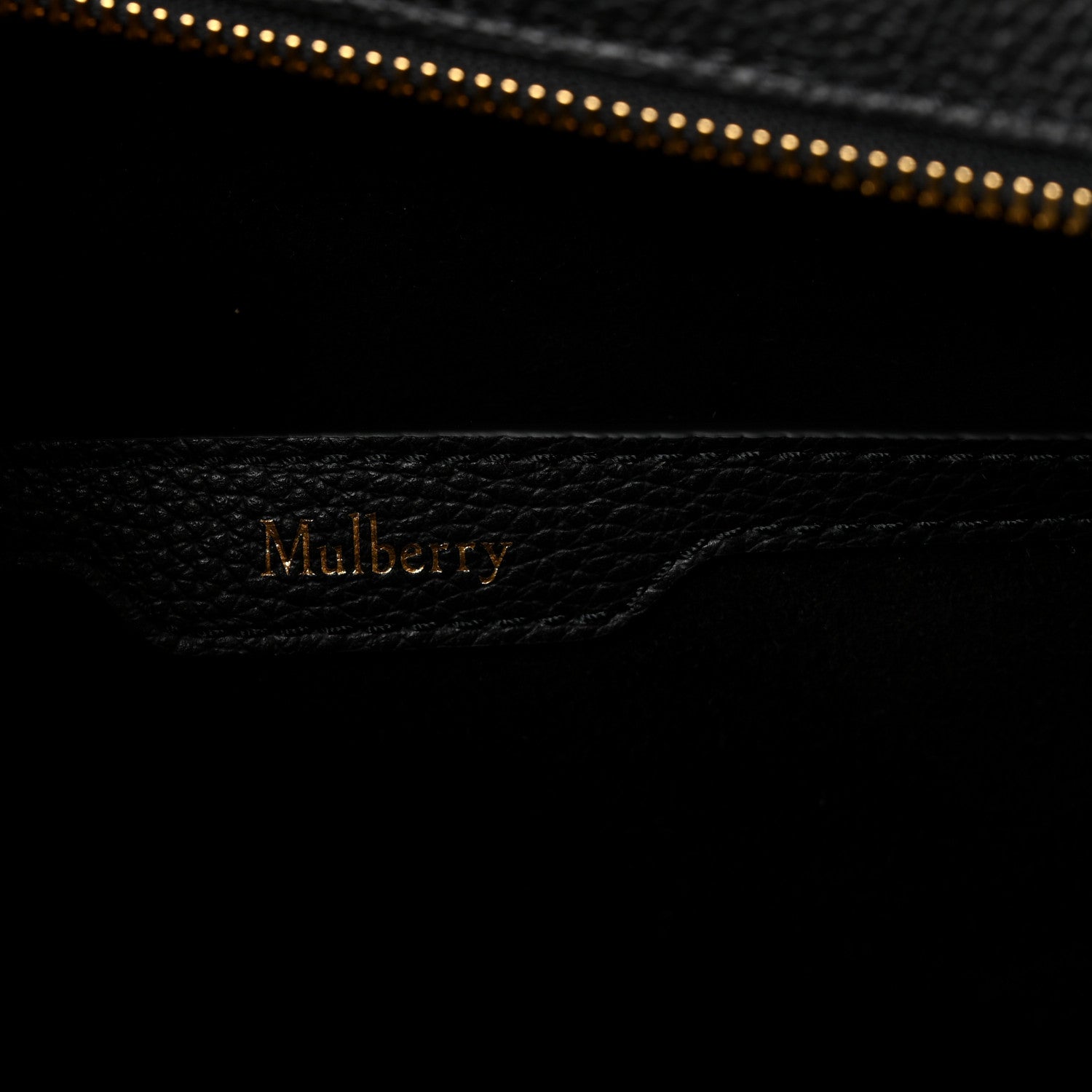 Mulberry Classic Grain Small Bayswater Zip Tote Black 6 of 9