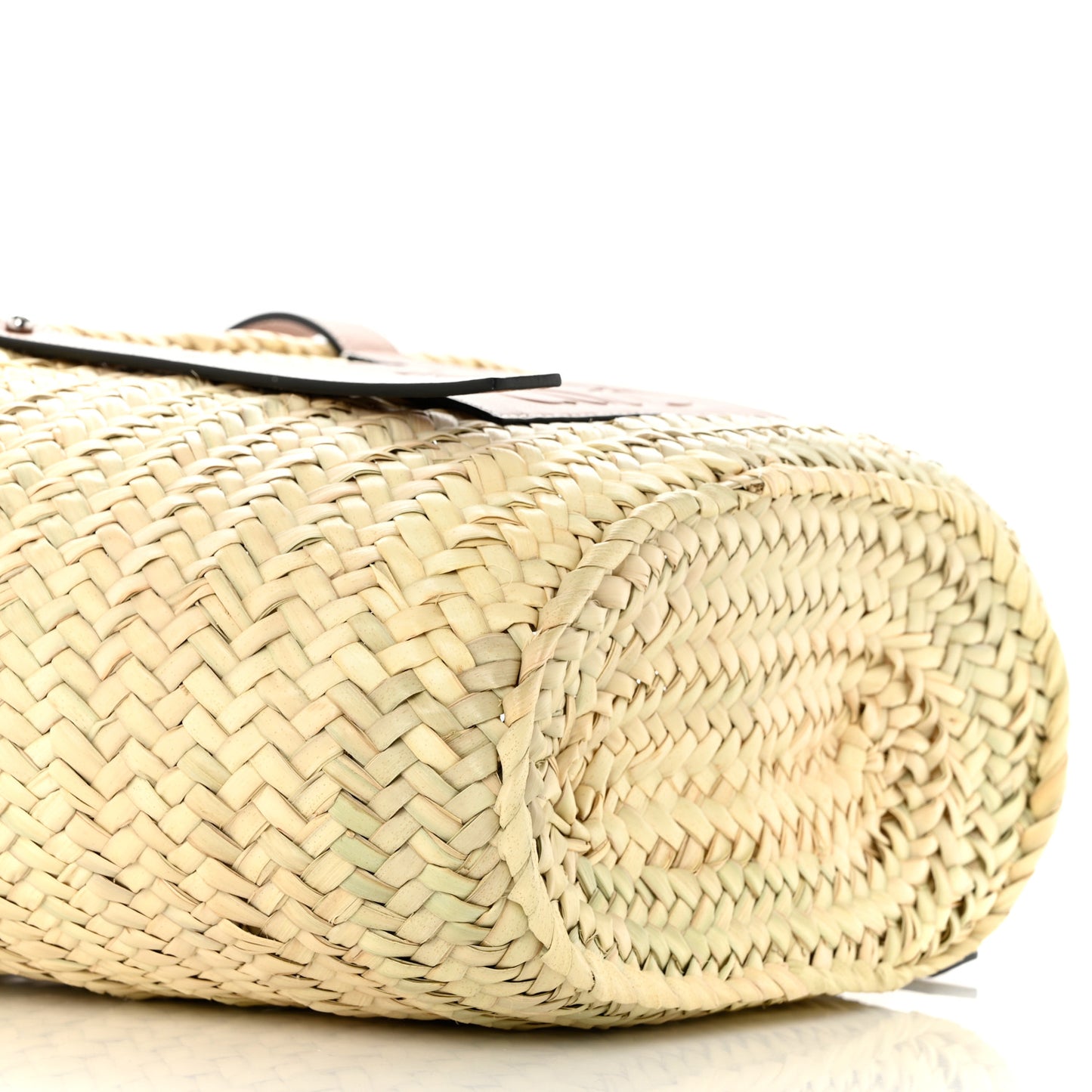 Raffia Basket Tote Bag Natural Tan