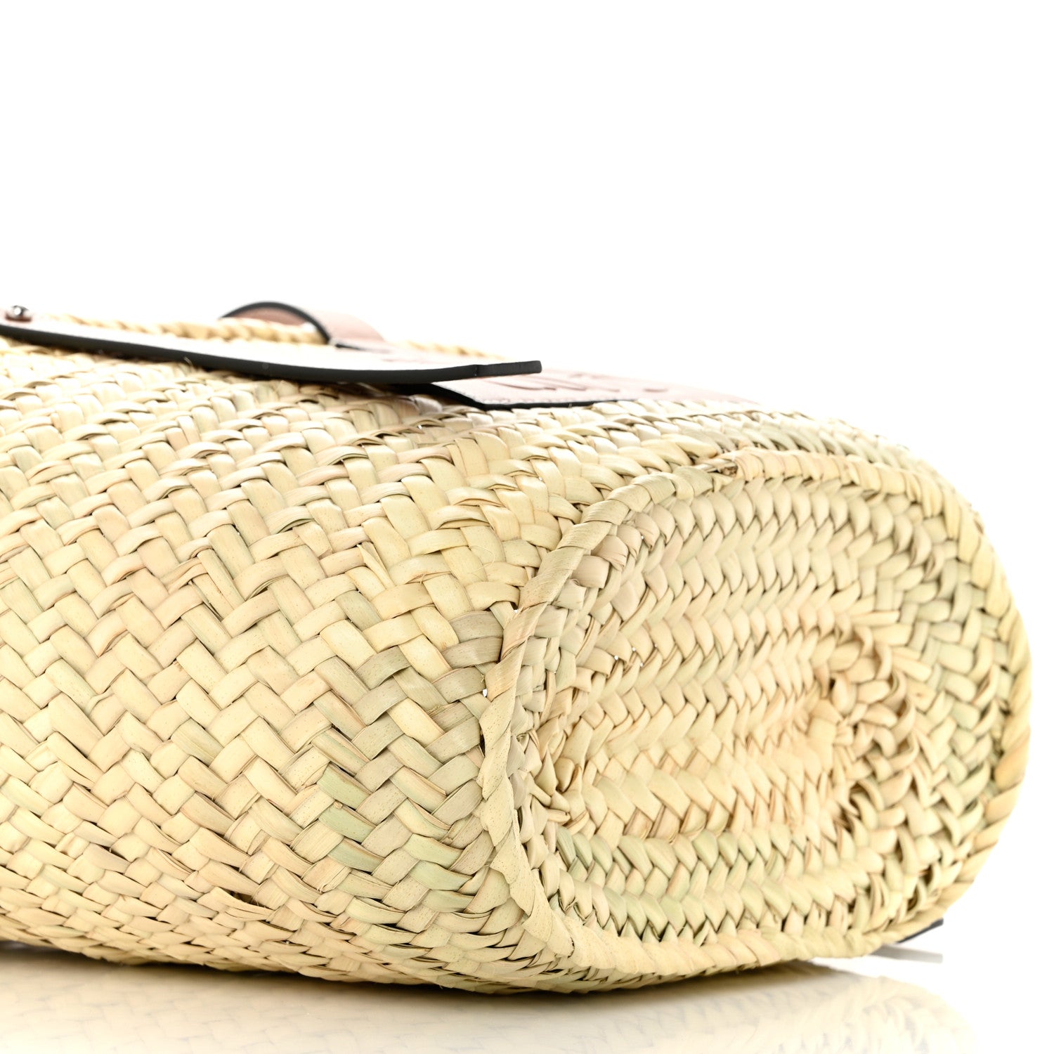 Loewe Raffia Basket Tote Bag Natural Tan 9 of 10