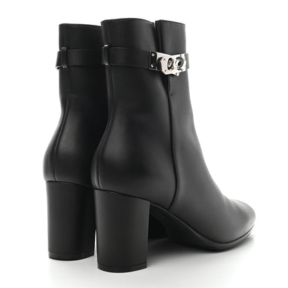 Hermes Calfskin Saint Germain Ankle Boots 38 Black 4 of 9