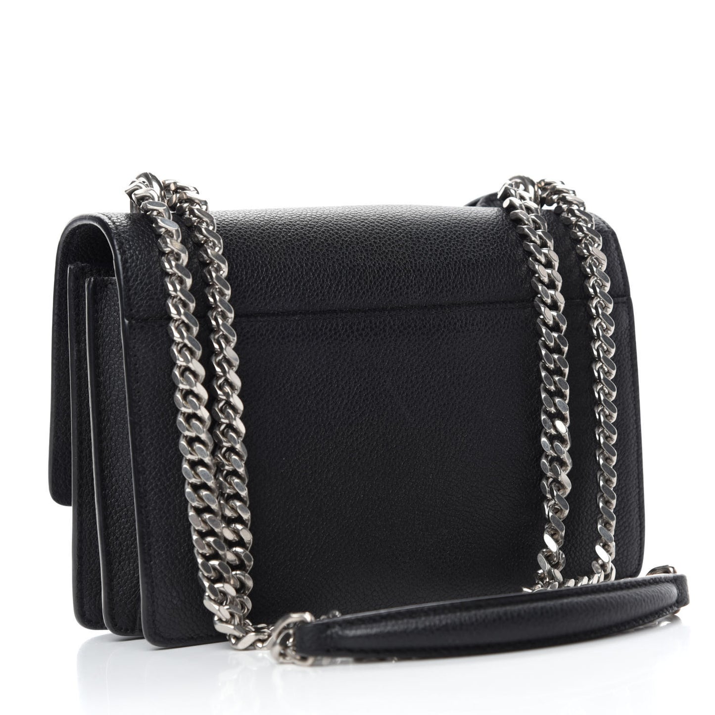 Grained Calfskin Small Monogram Sunset Black