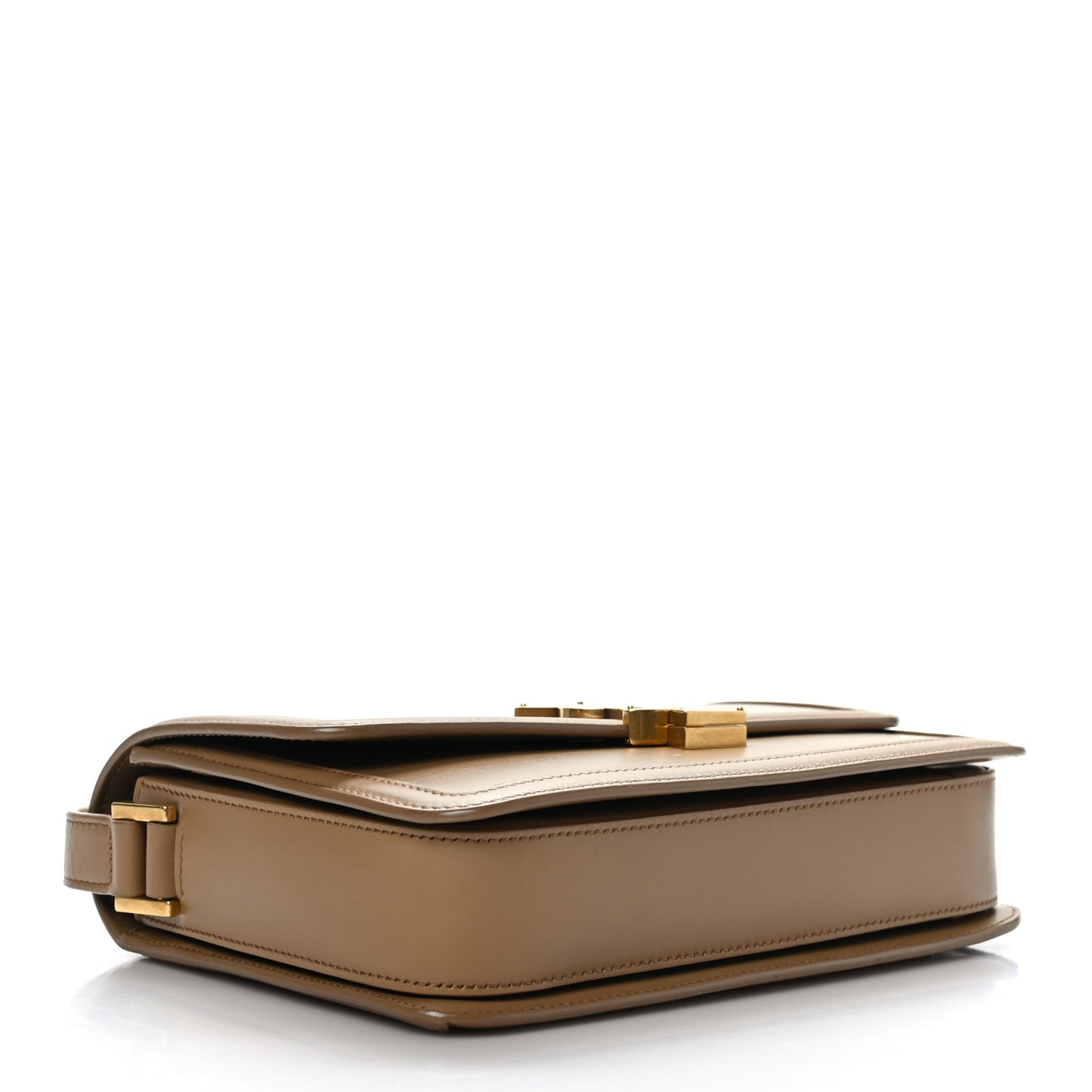 Soft Ultracalfskin Monogram Medium Solferino Satchel Natural Tan