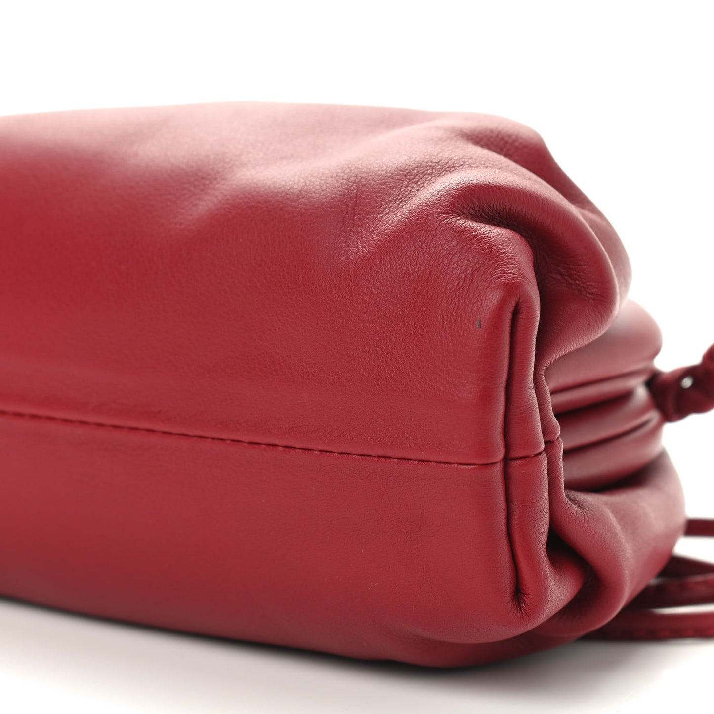 Butter Calfskin The Mini Pouch Dark Red