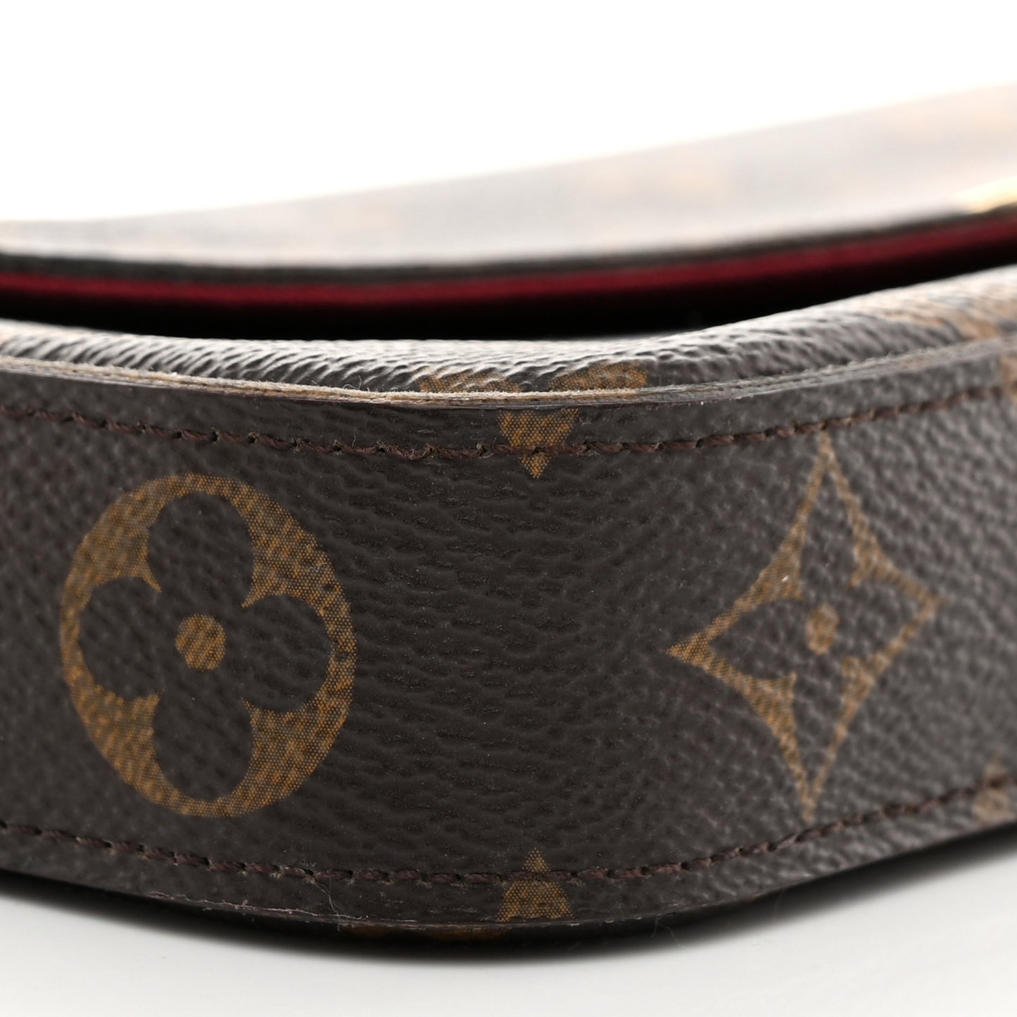 Monogram Pochette Felicie Chain Wallet Fuchsia