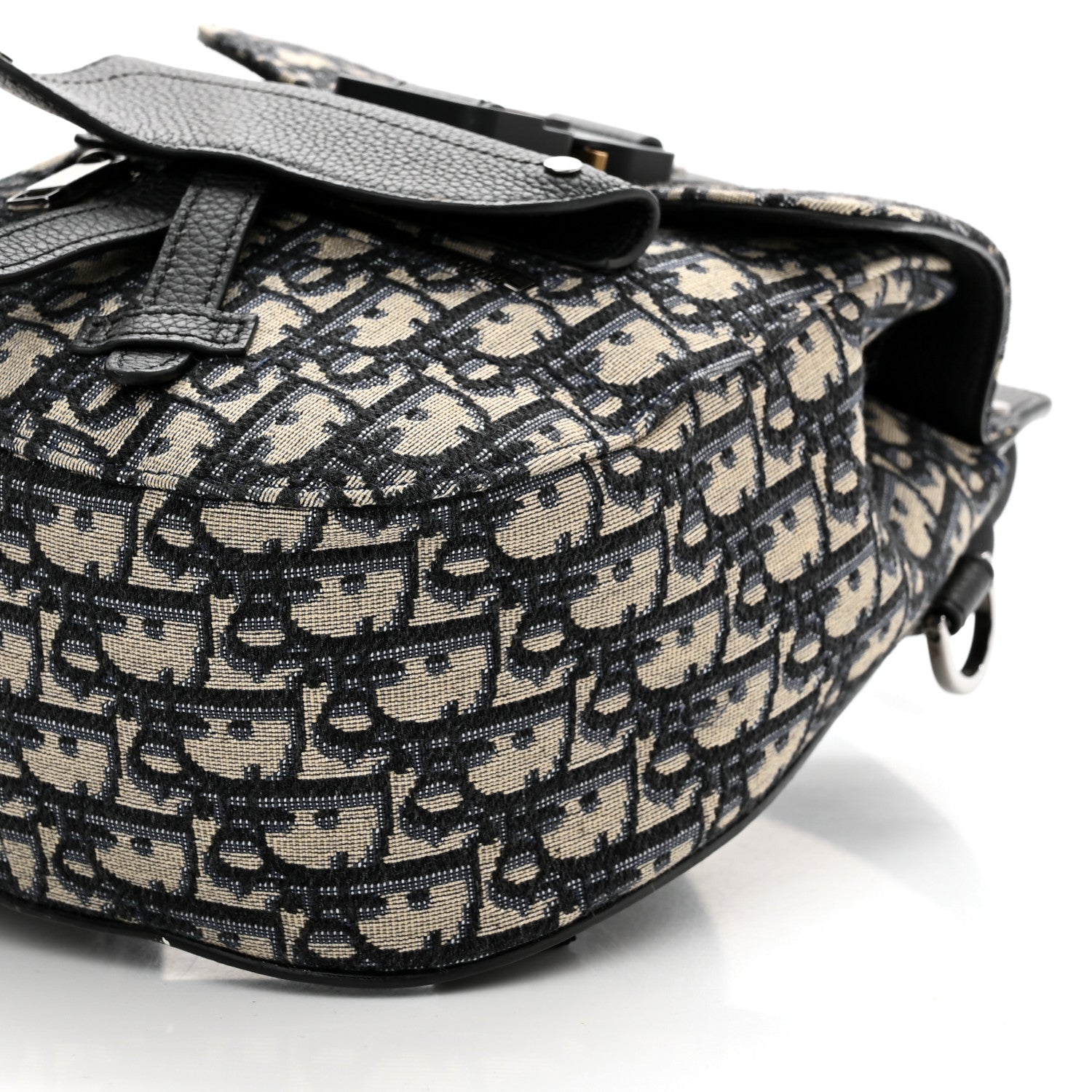 Christian Dior HOMME Oblique Calfskin Mens Mini Saddle Backpack Navy Blue 11 of 11