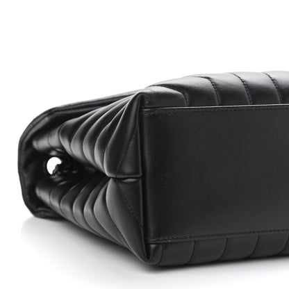 Saint Laurent Calfskin Y Quilted Monogram Medium Loulou Chain Satchel Black 9 of 11
