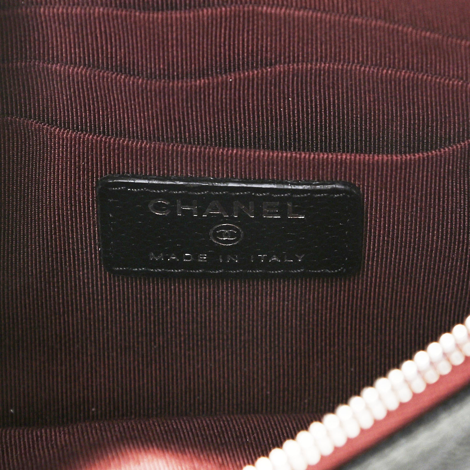 Chanel Caviar Quilted Cosmetic Case Black 6 of 9