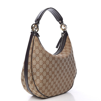 Gucci Monogram Medium GG Twins Hobo Black 3 of 13