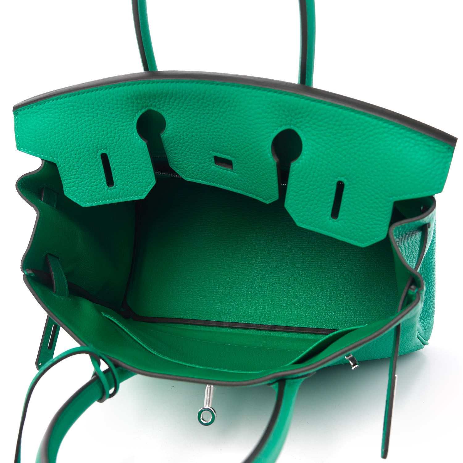 Hermes Taurillon Clemence Birkin 30 Menthe 5 of 11