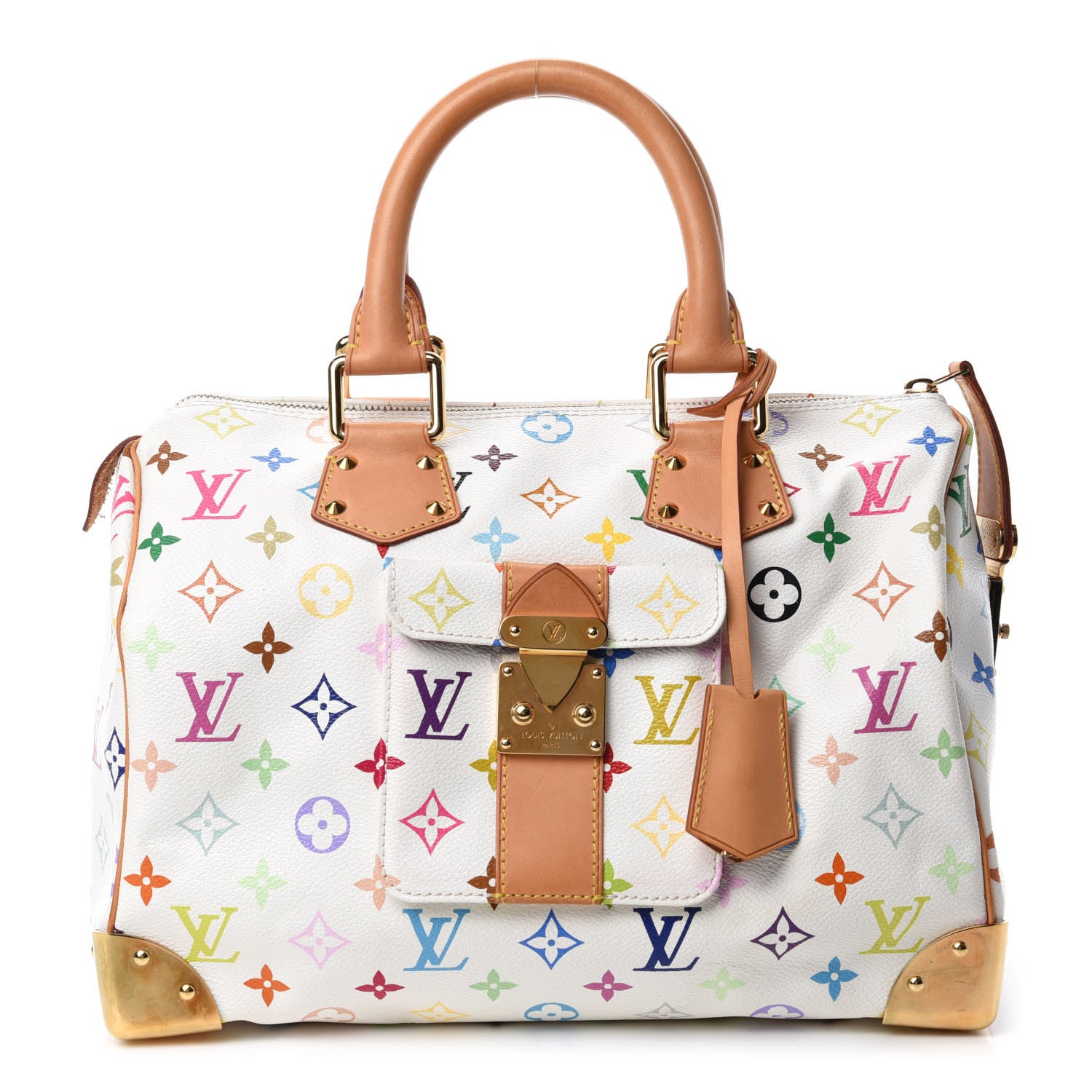 Louis Vuitton Monogram Multicolor Speedy 30 White 1 of 10