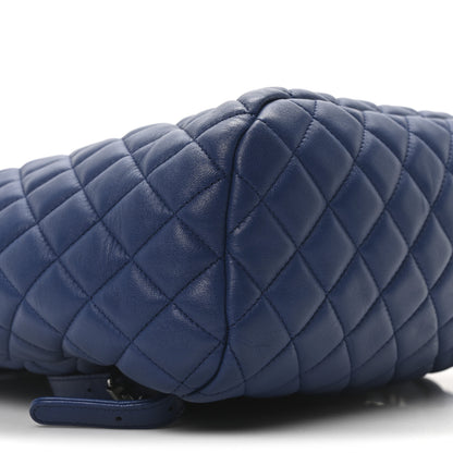 Chanel Lambskin Quilted Large Urban Spirit Backpack Blue 9 of 10