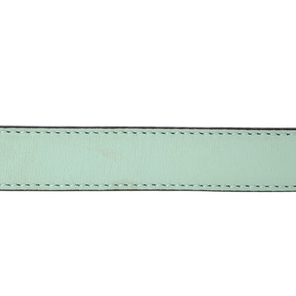 Gucci Moon Calfskin Palladium Double G 20mm Belt 85 34 Water Green 8 of 8