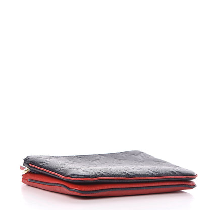 Louis Vuitton Empreinte Double Zip Pochette Marine Rouge 4 of 11