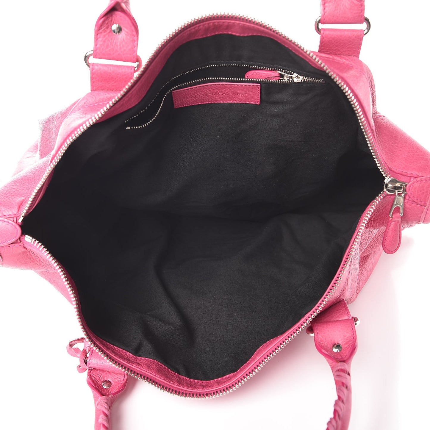 Agneau Giant 21 Silver Hardware Weekender Cyclamen Fucsia