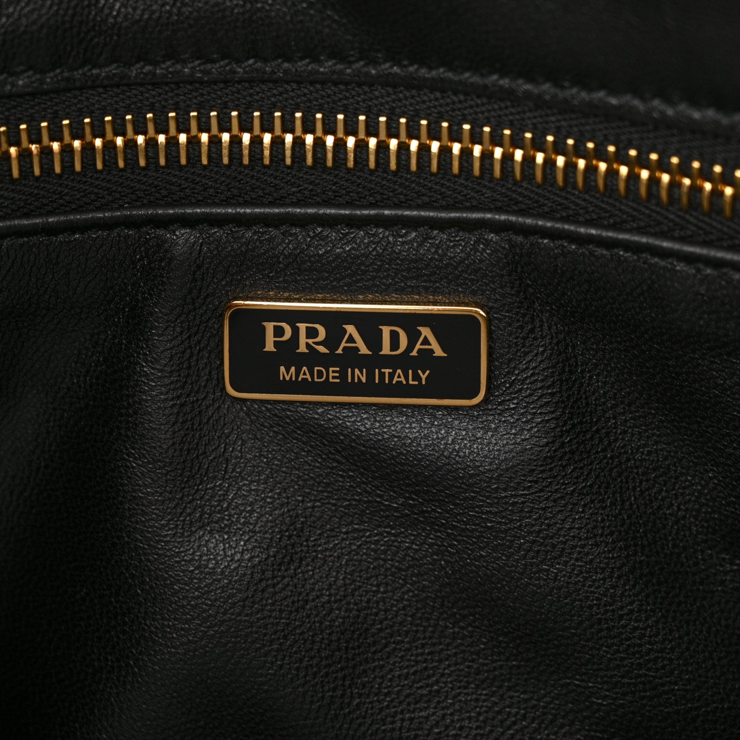 Prada Calfskin Soft Sound Charms Shoulder Bag Black 6 of 10