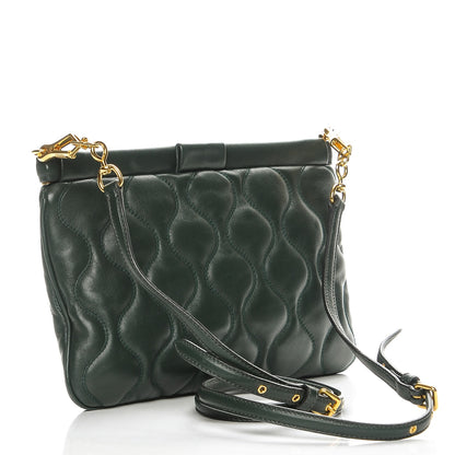 Miu Miu Nappa Padded Crossbody Smeraldo 3 of 7