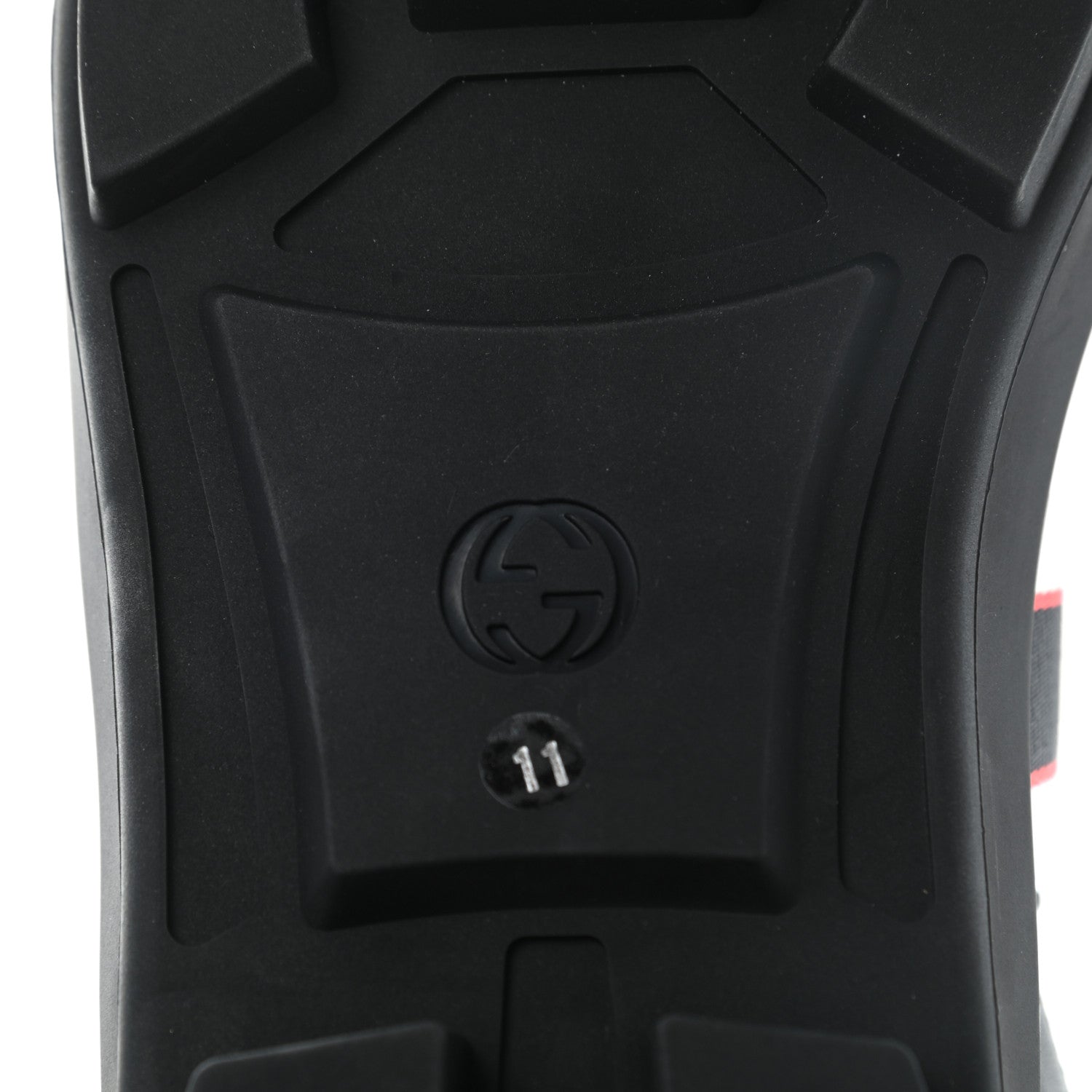 Gucci Nylon Cirano Lux Stripe Mens Cleat Sole Slingback Sandals 11 Ecru Poppy Black 7 of 9