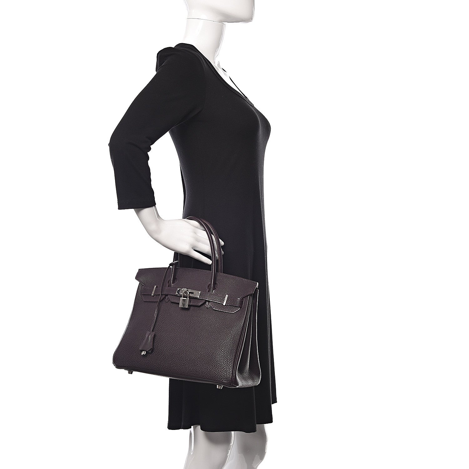 Hermes Togo Birkin 30 Raisin 2 of 31