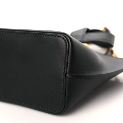 Versace Vitello Mini Virtus Bucket Bag Black 8 of 8