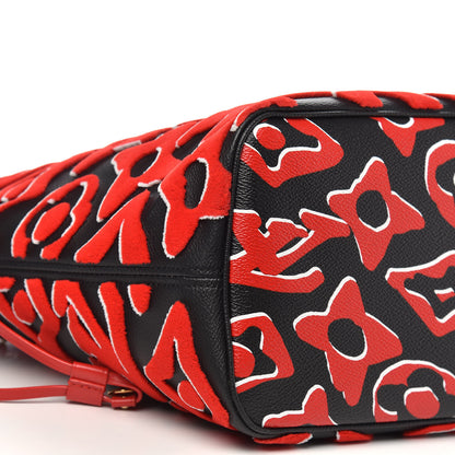Louis Vuitton X UF Tufted Monogram Neverfull MM Black Red 8 of 10