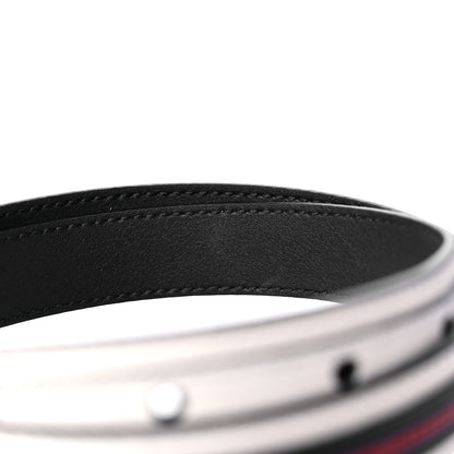 Gucci Calfskin 20mm Torchon Double G Sylvie Belt 95 38 Off White Blue Red 5 of 5