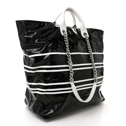 Chanel Vinyl Large La Pausa Bay Shopping Bag Black 3 of 11