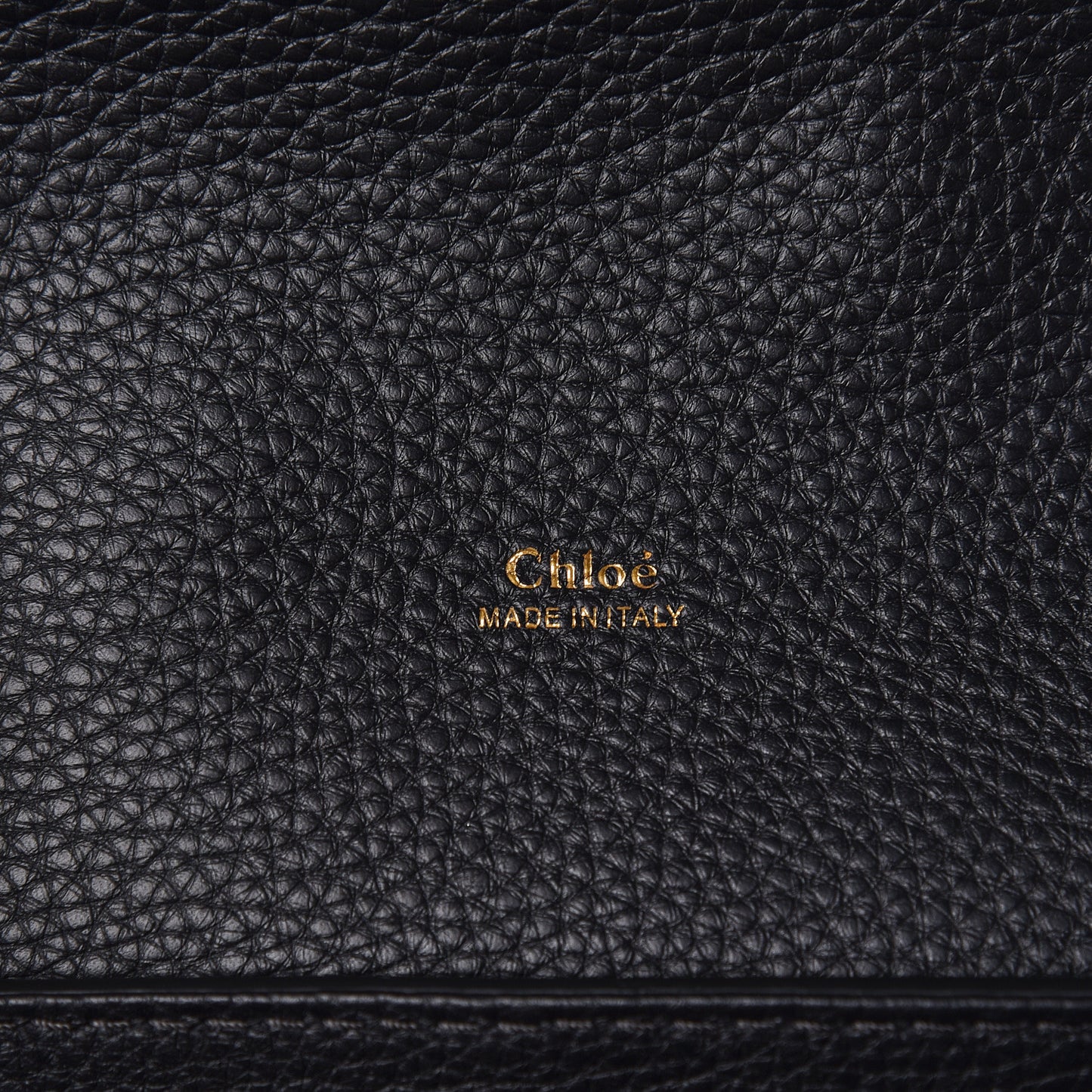 Grained Calfskin Medium Aby Day Shoulder Bag Black