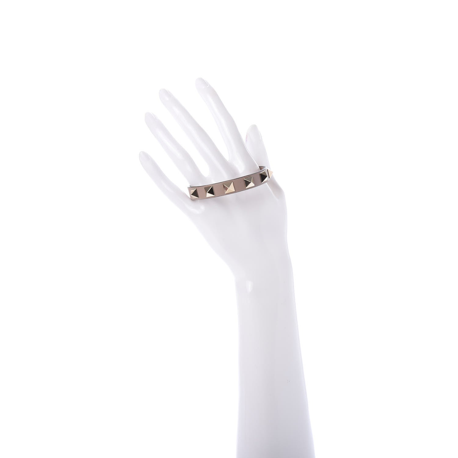 Valentino Garavani Vitello Rockstud Bracelet Poudre 2 of 5