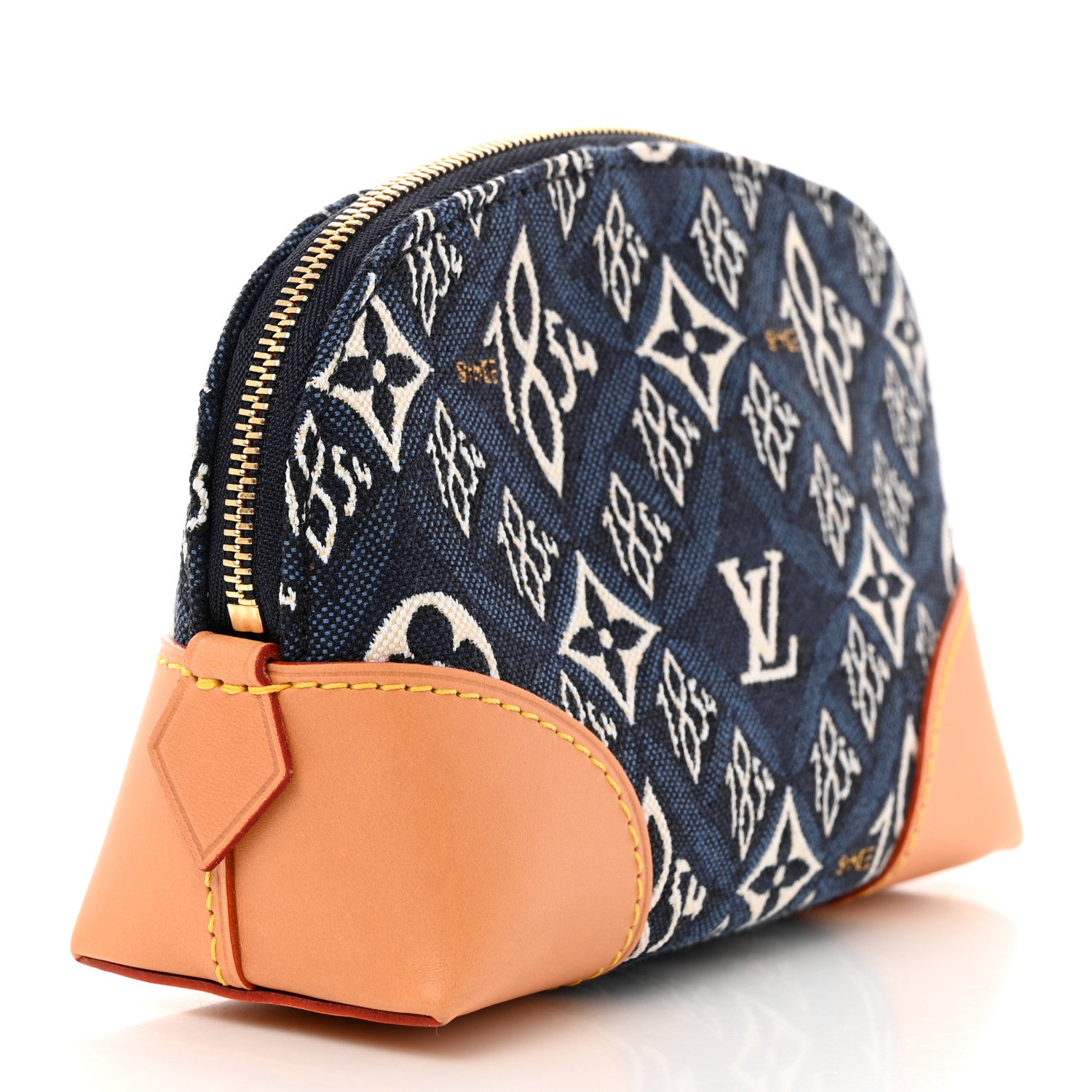 Louis Vuitton Jacquard Since 1854 Cosmetic Pouch PM Blue 3 of 6