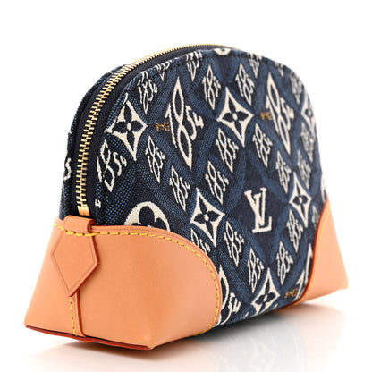 Louis Vuitton Jacquard Since 1854 Cosmetic Pouch PM Blue 3 of 6